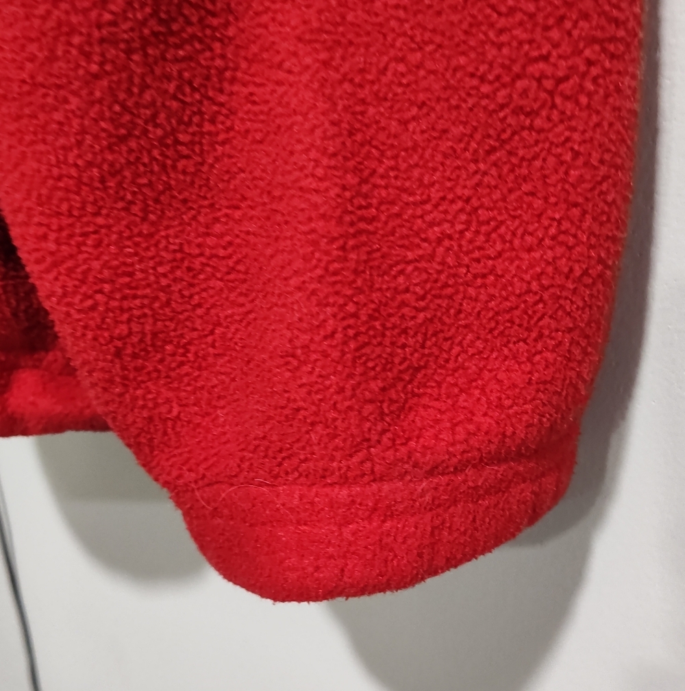 Lands End Women's Regular Red Fleece Full Zip Jacket Size, Polartec, Large 14-16 - Picture 2 of 11